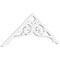 Ekena Millwork Pitch Bordeaux Architectural Grade PVC Gable Pediment, 36"W x 13 1/2"H x 1"P (9/12) GPP036X014X100BOR - alternate 1